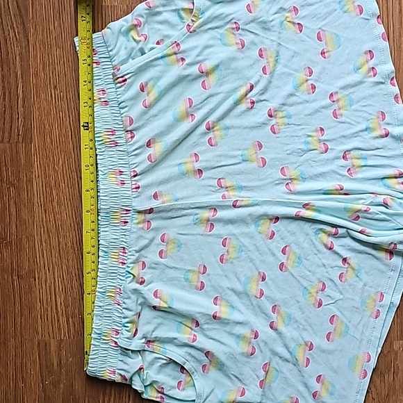 Disney Mickey Ears Elastic Waistband Pajama Shorts Bottoms Women's Size Large - Picture 3 of 9